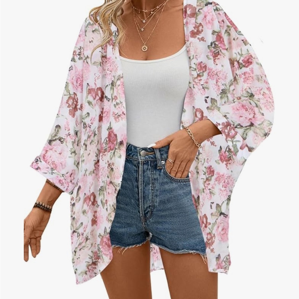 Floral Kimono Cover Up